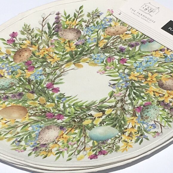 Rachel Ashwell Farmhouse NWT Set of 4 Placemats 16.5" Multi-Color. Easter Theme. - Picture 7 of 7